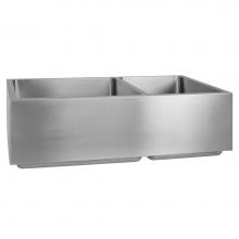 Barclay FSSDB2522-SS - Coriander 33'' Stainless Steel60/40 Dbl Bowl Farmer Sink