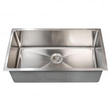 Barclay KSSSB2160-SS - Fabyan 32'' SS Single BowlUndermount Kitchen Sink