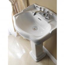 Barclay 3-876WH - Stanford 460 Pedestal Lavatory , 6'' Mini Widespread, White