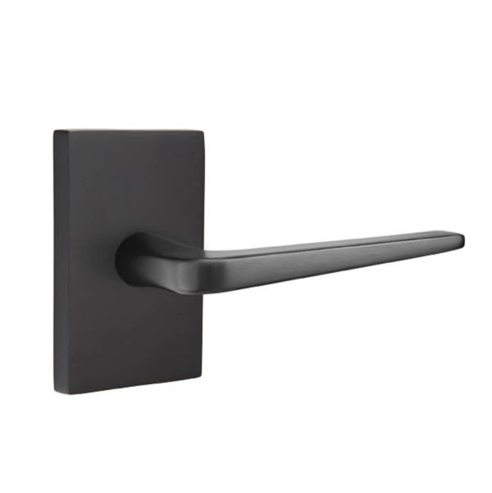 Privacy, Modern Rectangular Rosette, Athena Lever, LH, US19