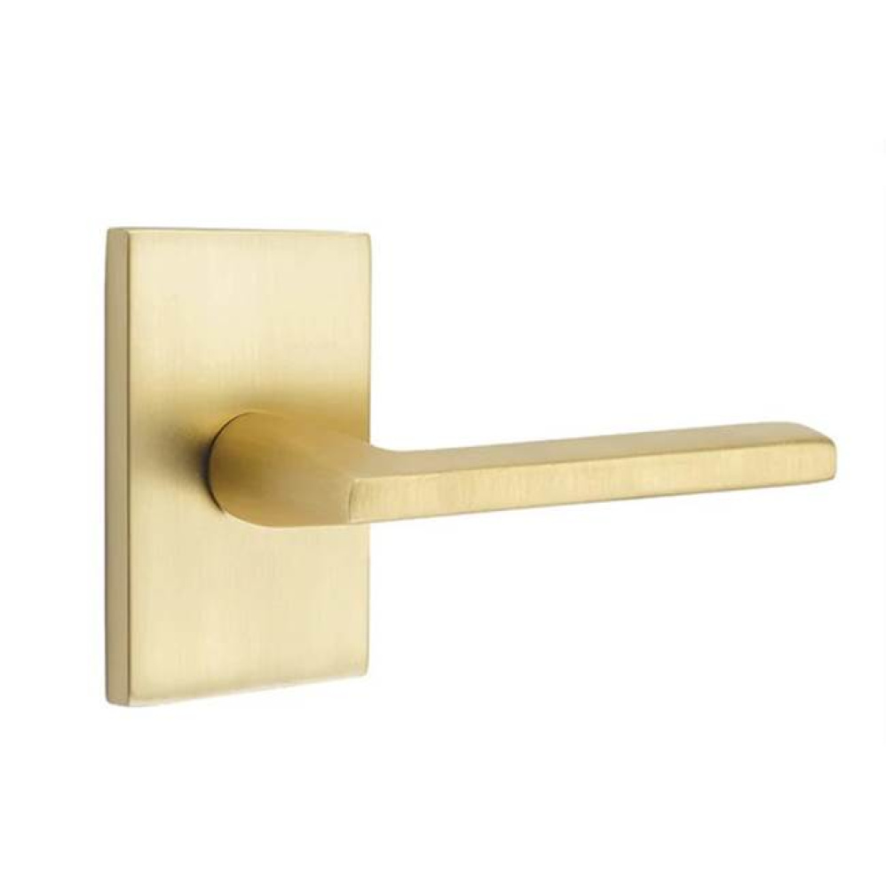 Privacy, Modern Rectangular Rosette, Helios Lever, RH, US4