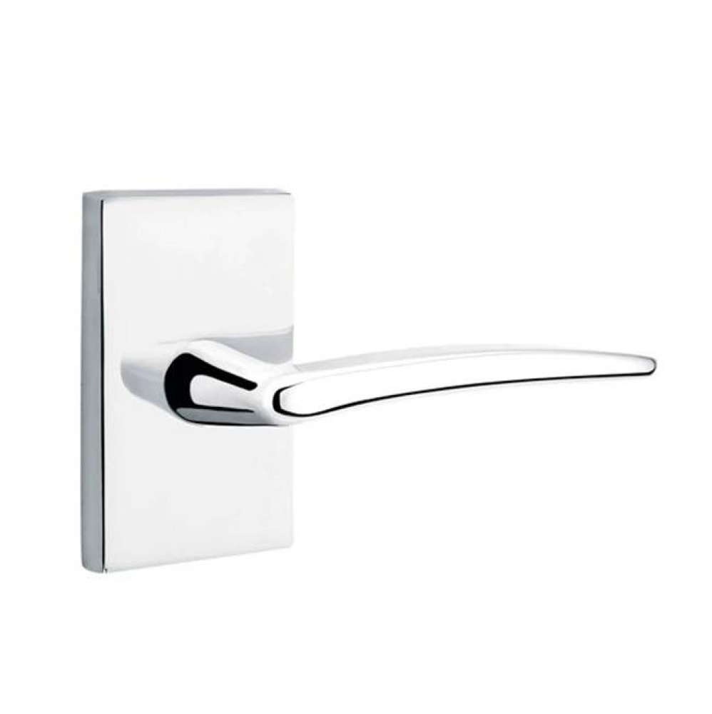 Passage, Modern Rectangular Rosette, Poseidon Lever, LH, US26
