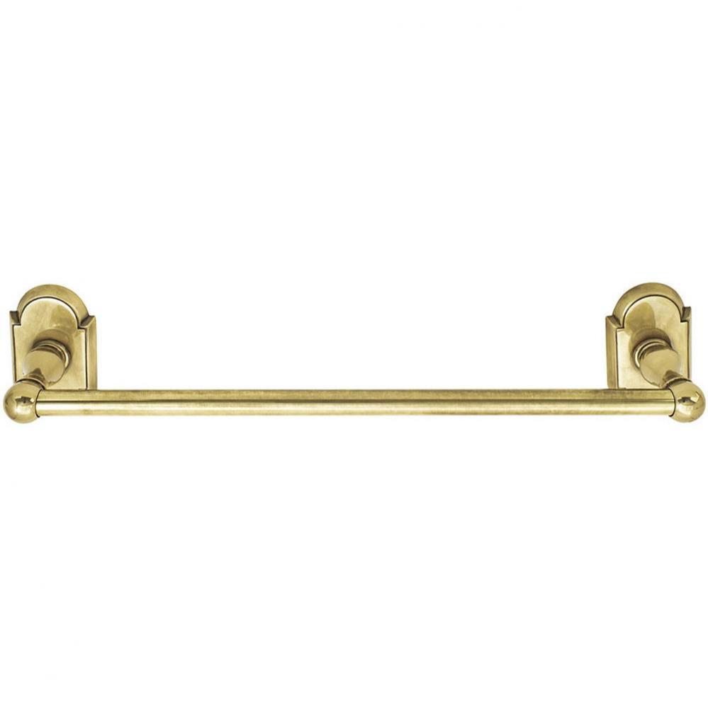 Brass Twl Bar, Rect Ros, 18'' 10B