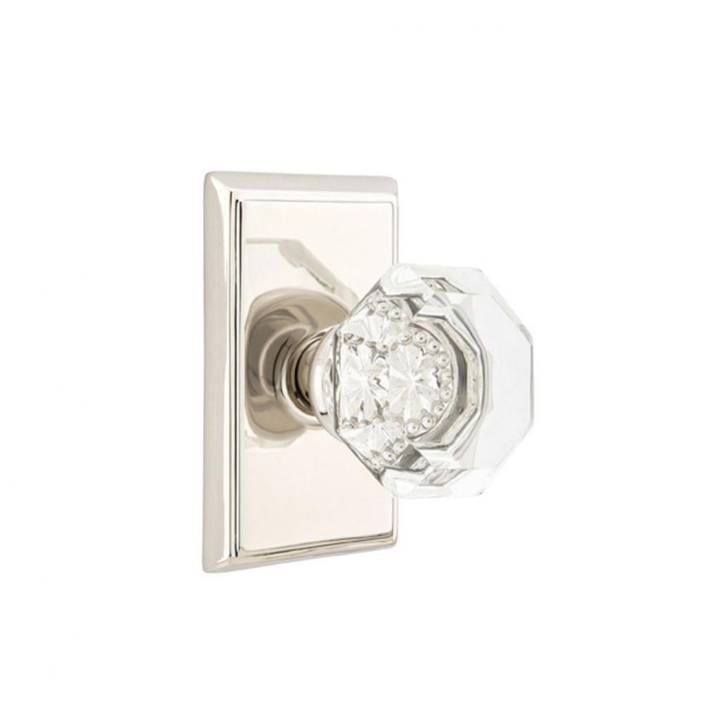 Privacy, Rectangular Rosette, Old Town Clear Knob, US19