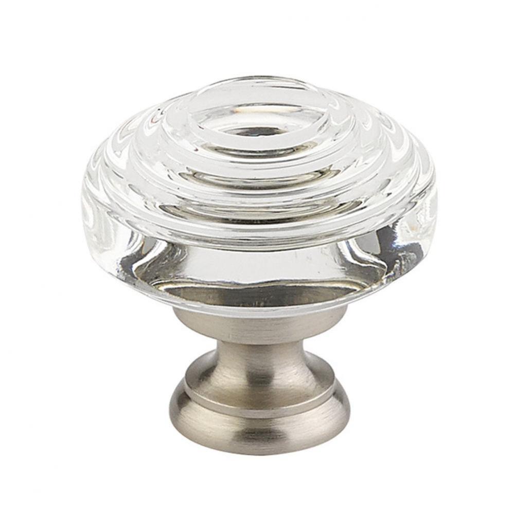 Deco Crystal Knob, Cabinet, 1-5/8'', US26