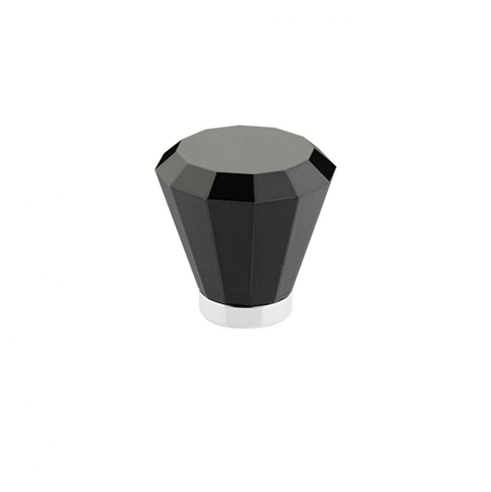 Brookmont Cabinet Knob, Black, 1-5/8'', US10B