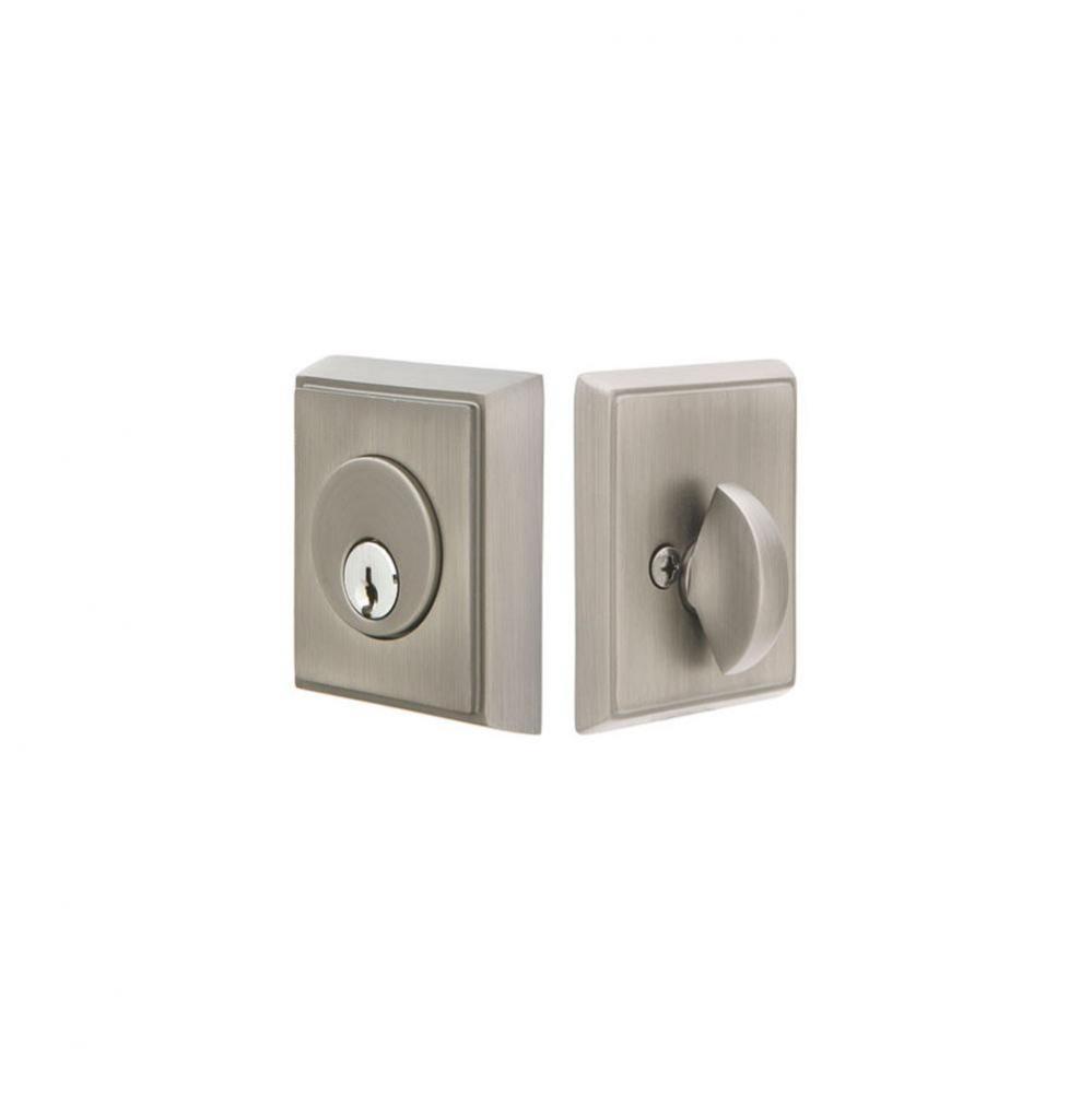 Brass Rect Deadbolt, Sgl, US19