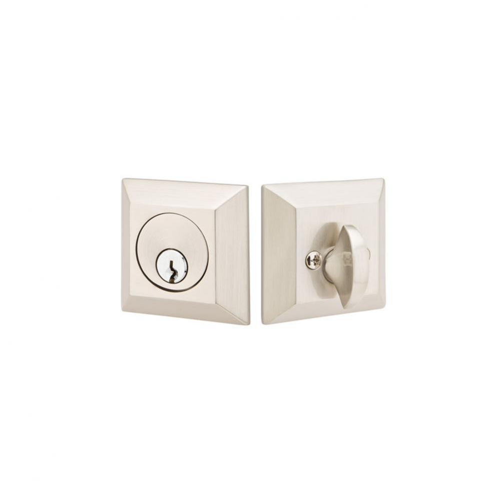 Brass Quincy Rose Deadbolt, Sgl, US10B