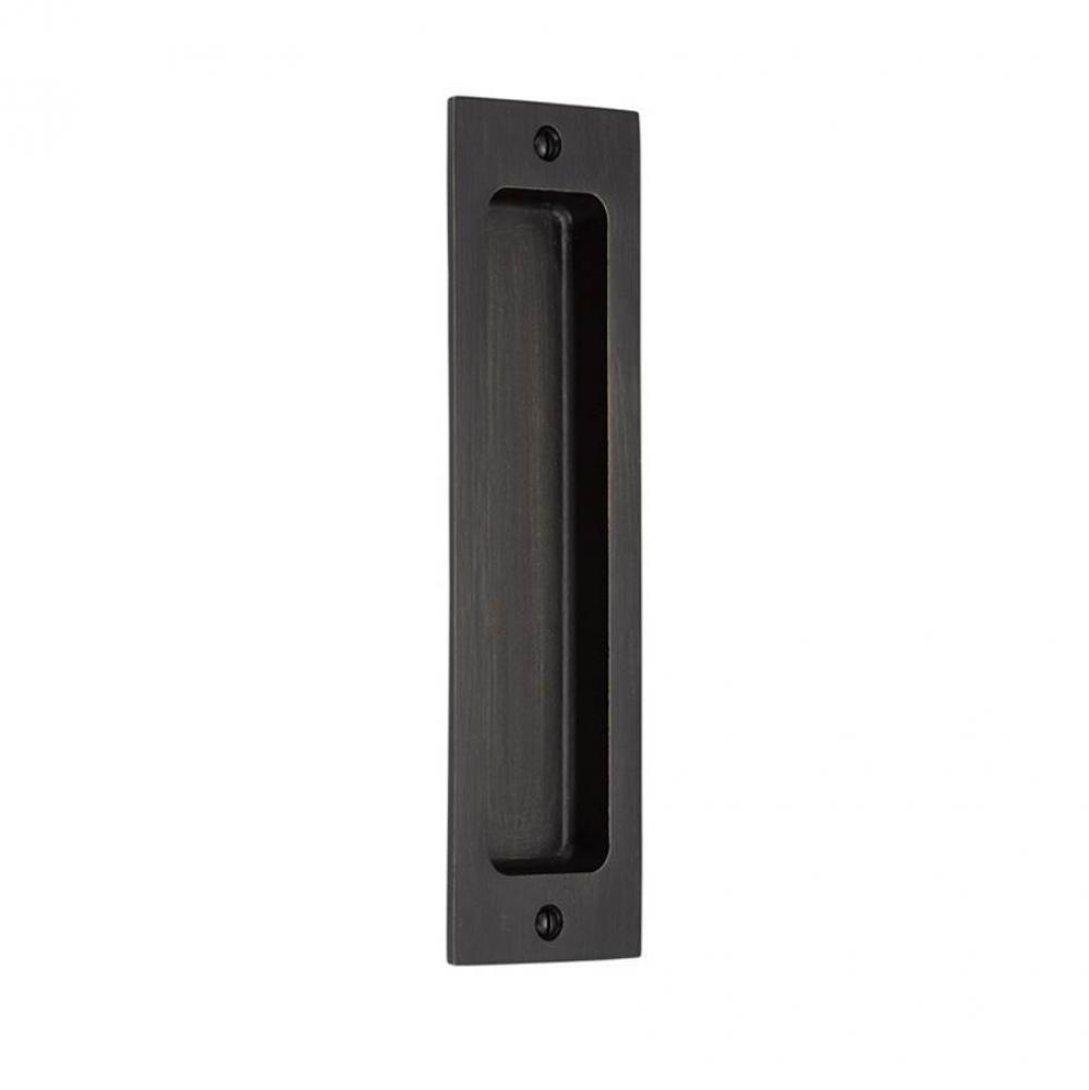 Sandcast Bronze Rectangular Flush Pulls 8'', MB