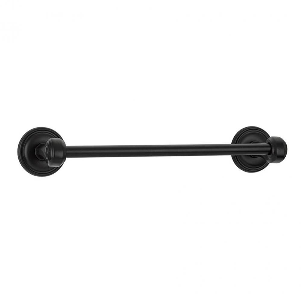 Tuscany Bronze Sgl Towel Bar, No.12 Rosette, 12'', MB