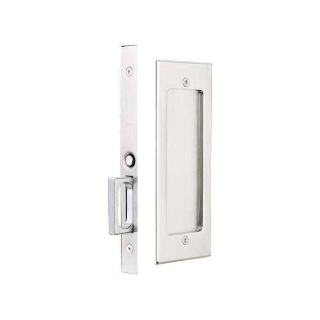 Passage, Modern Rectangular Pocket Door Mortise Lock, US10B