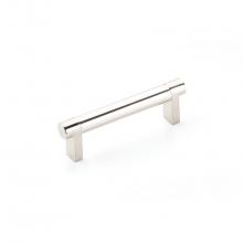 Emtek 84058.RECSCU.SMUS14 - Select Cabinet Pull 12 in C-C, Rectangular Stem Satin Copper, Smooth Bar US14