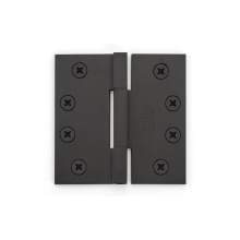 Emtek 9631419 - Square Barrel Hnge, SldBrs, SqCr, 4x4'', 0.125'' Thickness, US19