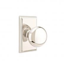 Emtek 8221PUS7 - Privacy, Rectangular Rosette, Providence Knob, US7