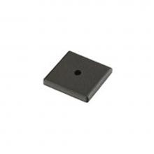 Emtek 86342MB - Brz Cab Square Back Plate, 1-1/4'', MB