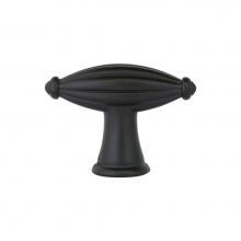 Emtek 86228FB - Tuscany Bronze Fluted Finger Knob, 3'', FB