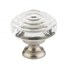 Emtek 86564US26 - Deco Crystal Knob, Cabinet, 1-5/8'', US26