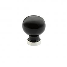 Emtek 86533US10B - Bristol Cabinet Knob, Black, 1'', US10B