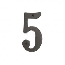 Emtek 2825FB - House Number Digit ''5'', 6'', FB