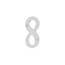 Emtek 2828FB - House Number Digit ''8'', 6'', FB