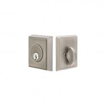 Emtek 8468US19 - Brass Rect Deadbolt, Sgl, US19