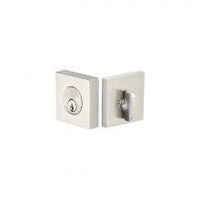 Emtek 8469US19 - Square Deadbolt, Sgl, US19