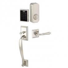 Emtek EMP1105ENRHUS19 - Electronic EMPowered Motorized Touchscreen Keypad Smart Lock Entry Set with Franklin Grip - works