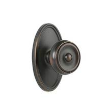 Emtek 8220WUS19 - Privacy, Oval Rosette, Waverly Knob, US19