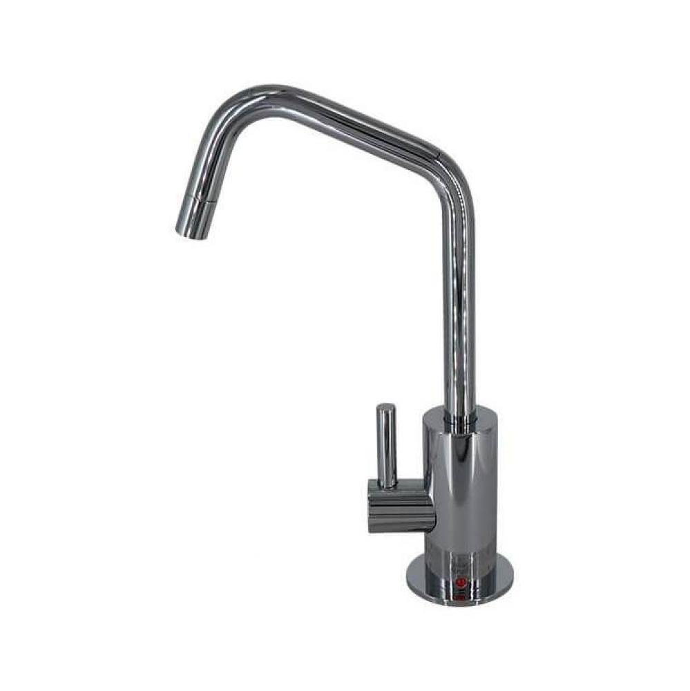 Hot Water Faucet with Contemporary Round Body & Handle (120° Spout)