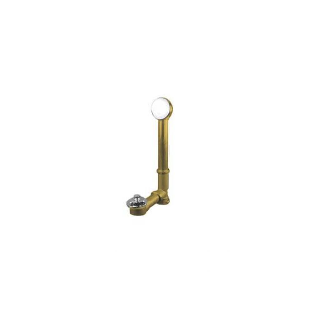 Deluxe Lift & Turn Style Bath Waste & Overflow Drain (Brass Body)