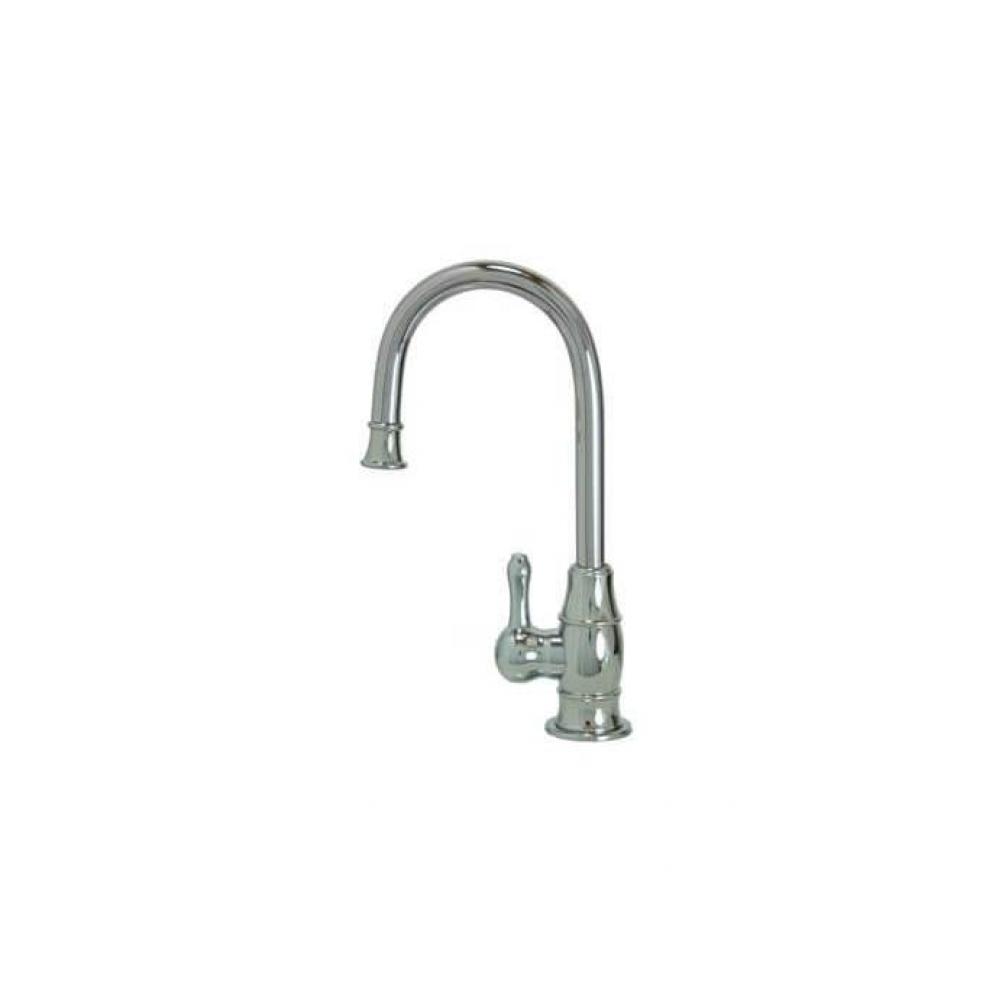 Hot Water Faucet with Traditional Curved Body & Curved Handle