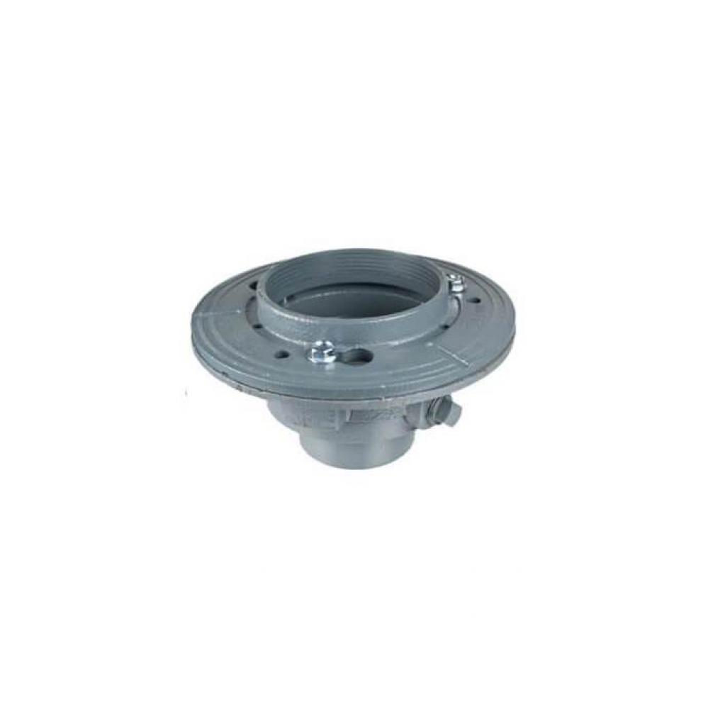 4'' Square Complete Shower Drain - Cast Iron