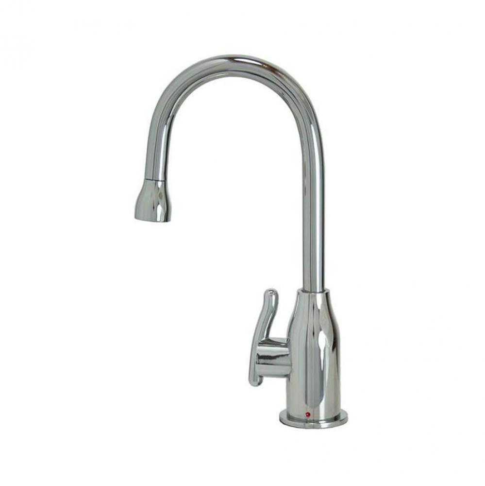 Hot Water Faucet with Modern Curved Body & Handle