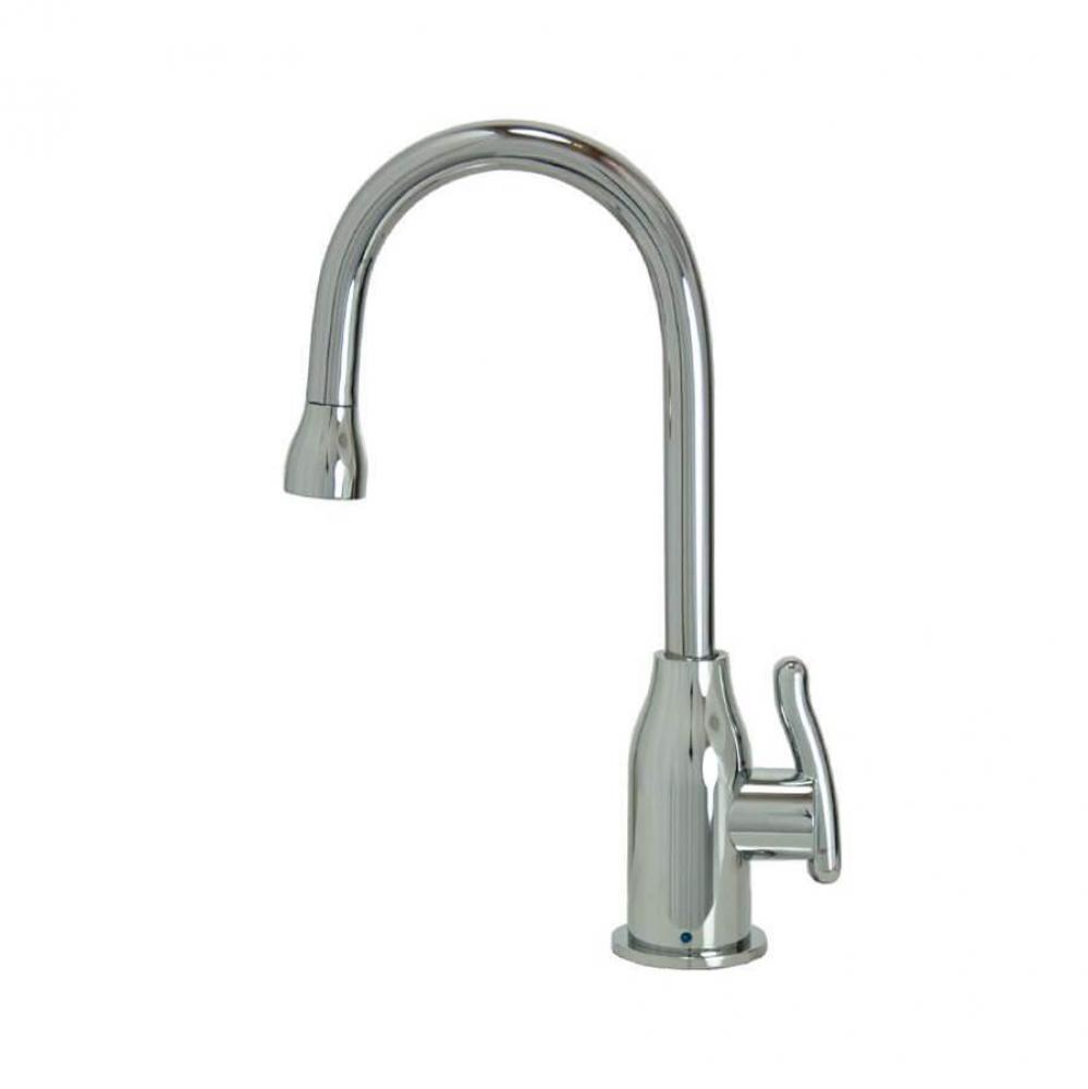 Point-of-Use Drinking Faucet with Modern Curved Body & Handle