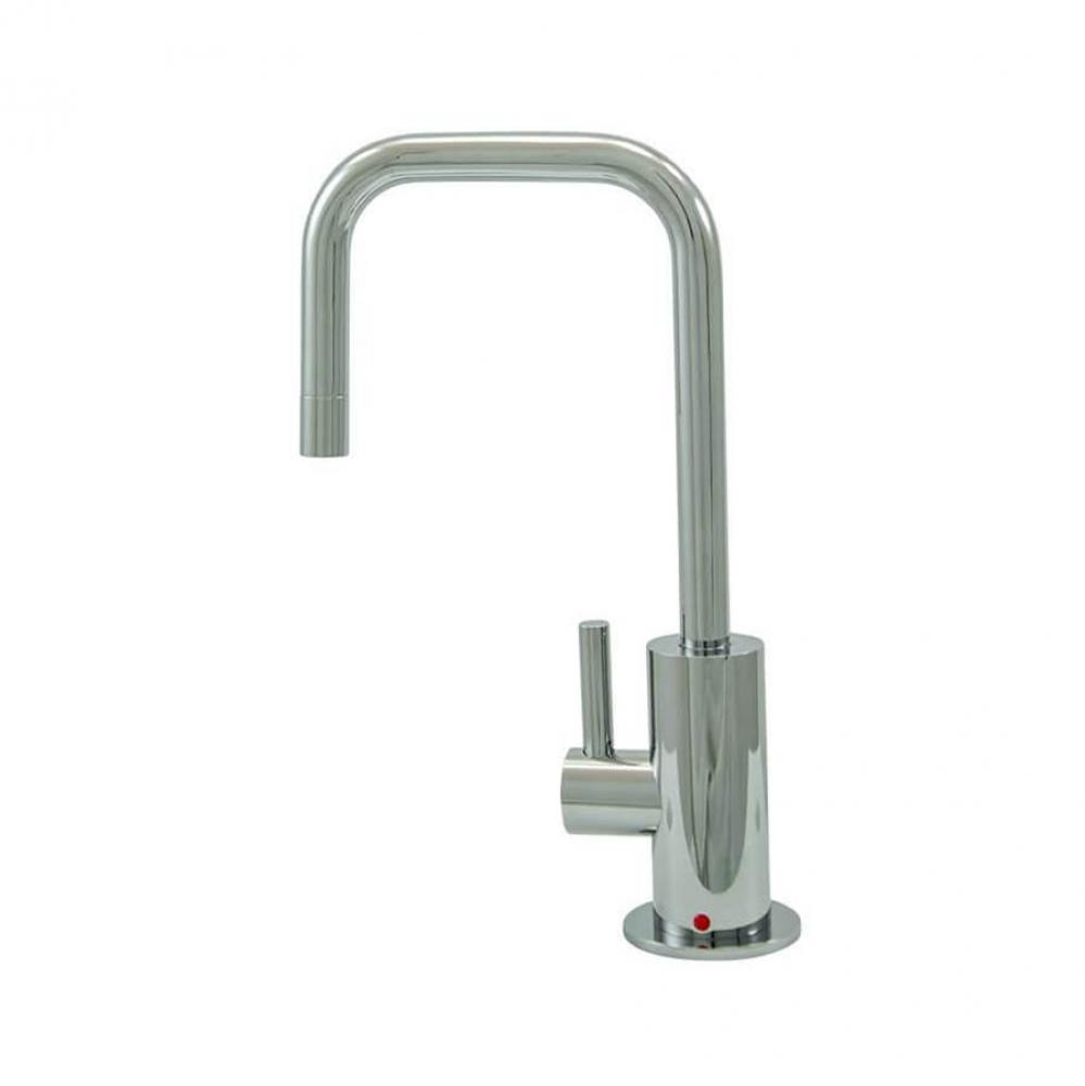 Hot Water Faucet with Contemporary Round Body & Handle (90° Spout)