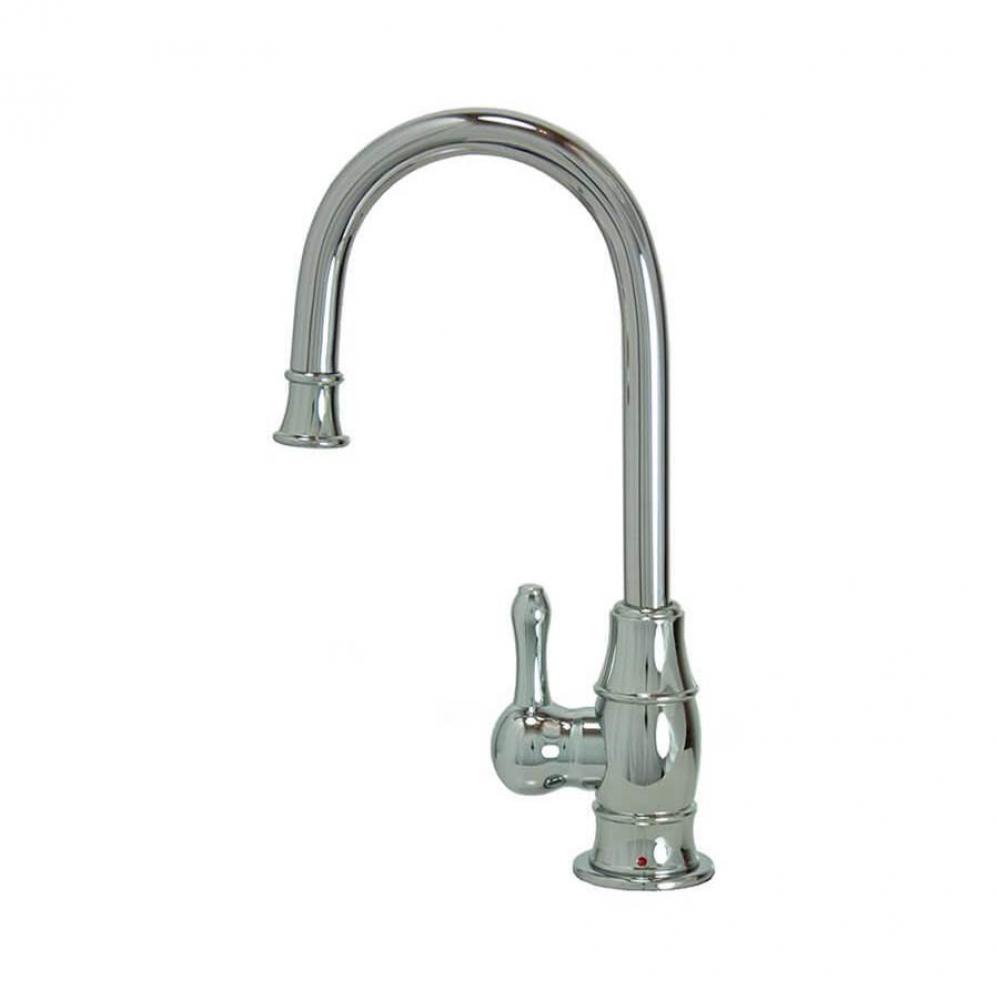 Hot Water Faucet with Traditional Curved Body & Curved Handle