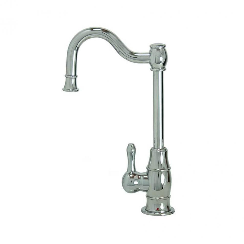 Hot Water Faucet with Traditional Double Curved Body & Curved Handle