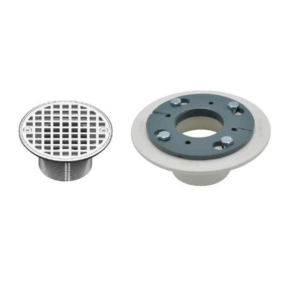 4'' Round Complete Shower Drain - ABS