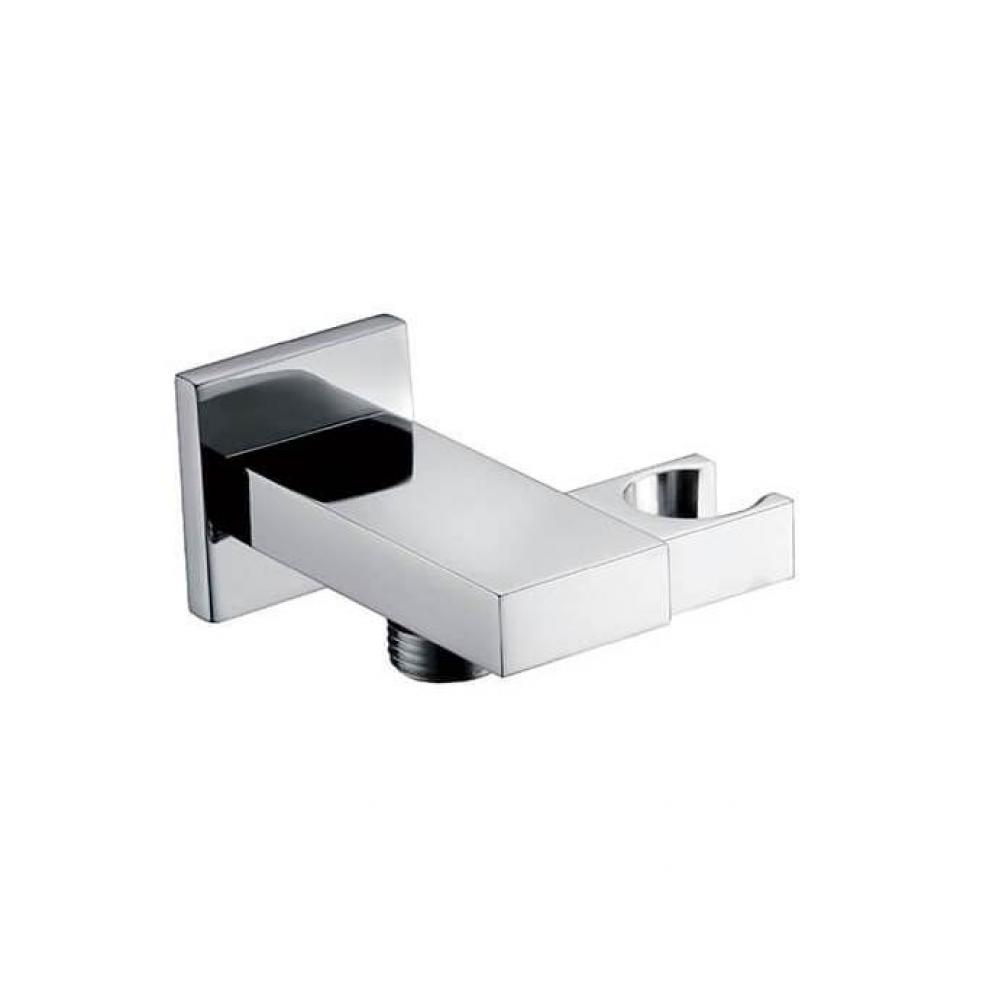 Rectangular Waterway Elbow with Adjustable Handshower Holder