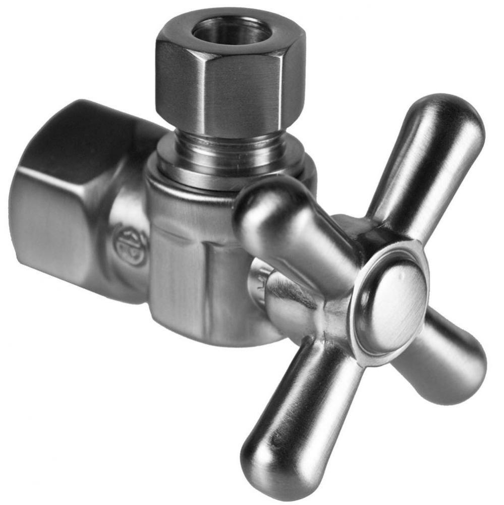 Brass Cross Handle with 1/4 Turn Ball Valve - Lead Free - Angle (1/2'' Female IPS)