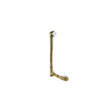 Mountain Plumbing BDR20BR22/WH - Brass Body Cable Operated Bath Waste & Overflow Drain with Rigid Overflow Neck for 22'&ap