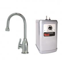 Mountain Plumbing MT1800DIY-NL/MB - Hot Water Faucet with Modern Curved Body & Handle & Little Gourmet® Premium Hot Water