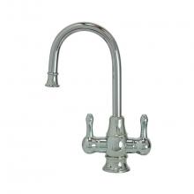 Mountain Plumbing MT1851-NL/WCP - Hot & Cold Water Faucet with Traditional Curved Body & Curved Handles