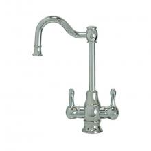 Mountain Plumbing MT1871-NL/SC - Hot & Cold Water Faucet with Traditional Double Curved Body & Curved Handles