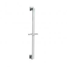 Mountain Plumbing MT8SRW/SB - Wall Mounted Shower Rail with Bottom Outlet Integral Waterway - Rectangular