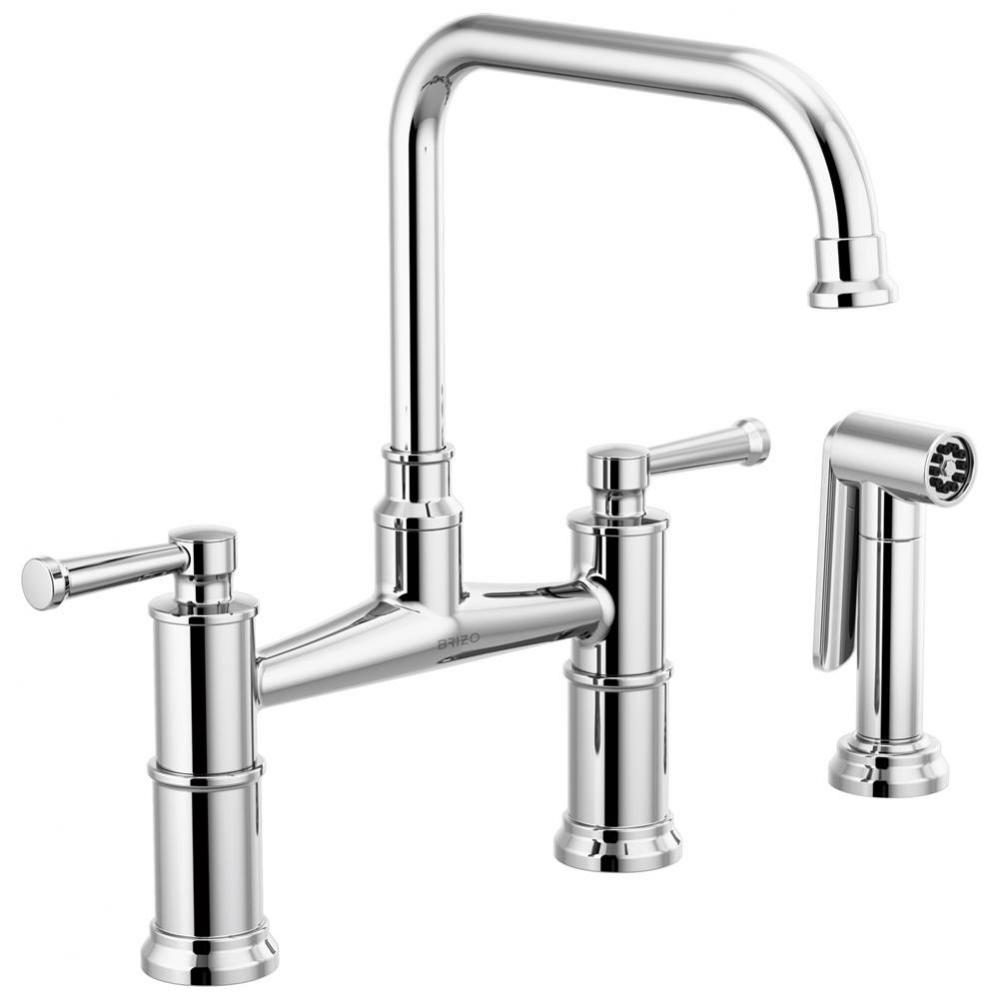 Artesso® Bridge Faucet with Side Sprayer