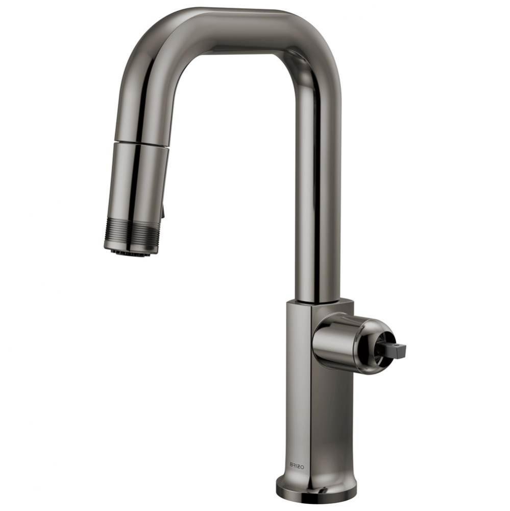 Kintsu® Pull-Down Prep Faucet with Square Spout - Less Handle