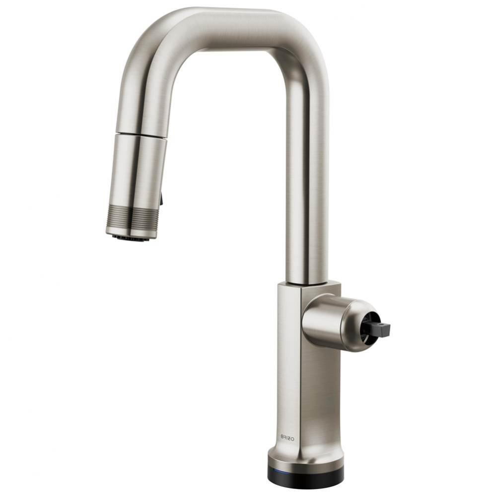 Kintsu® SmartTouch® Pull-Down Prep Faucet with Square Spout - Less Handle