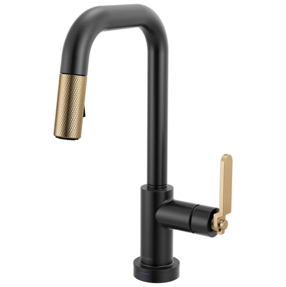 Litze® Smarttouch Pull-Down Prep Faucet with Square Spout - Industrial Handle