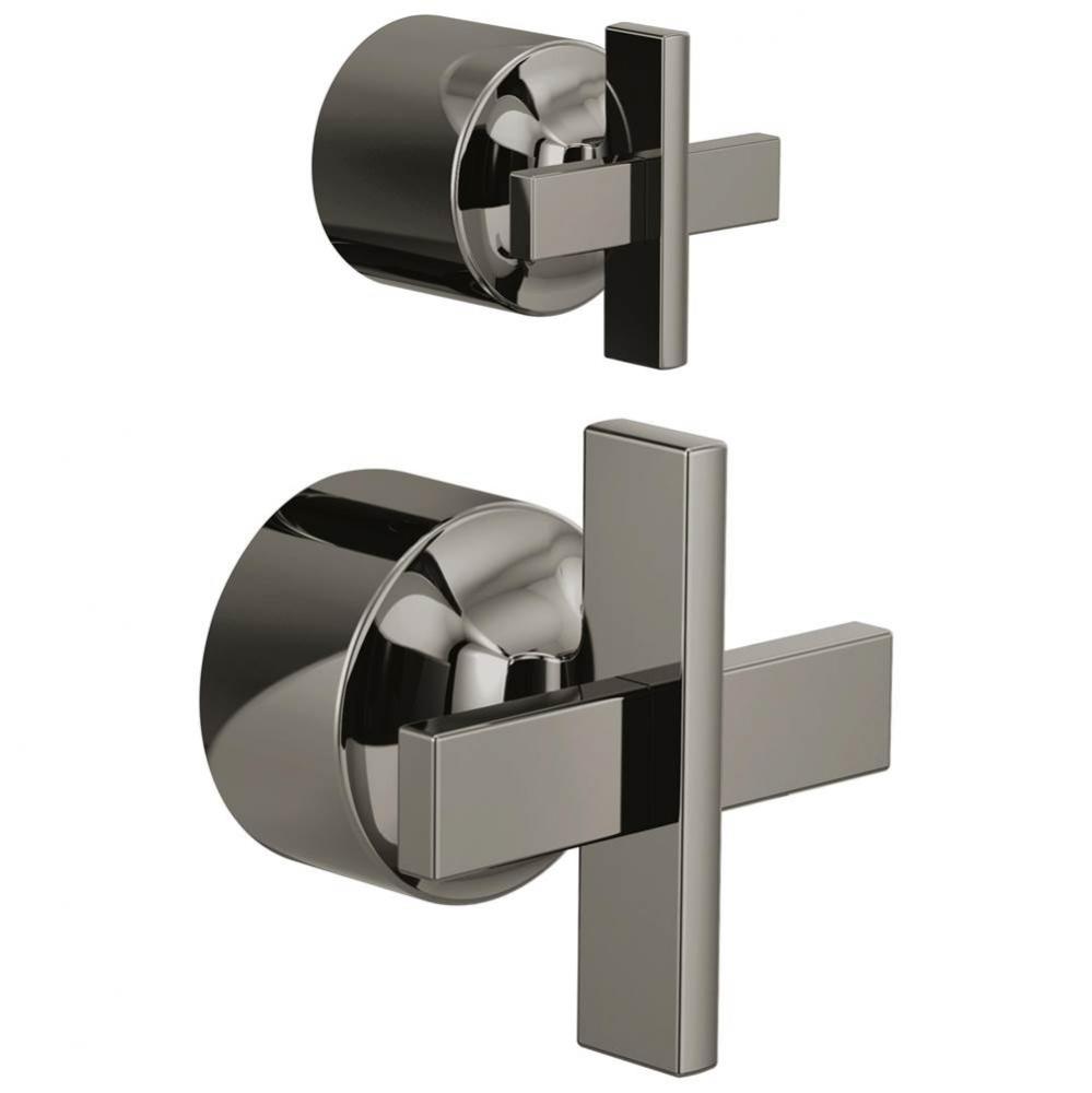 Levoir™ Pressure Balance Valve with Integrated Diverter Trim Cross Handle Kit